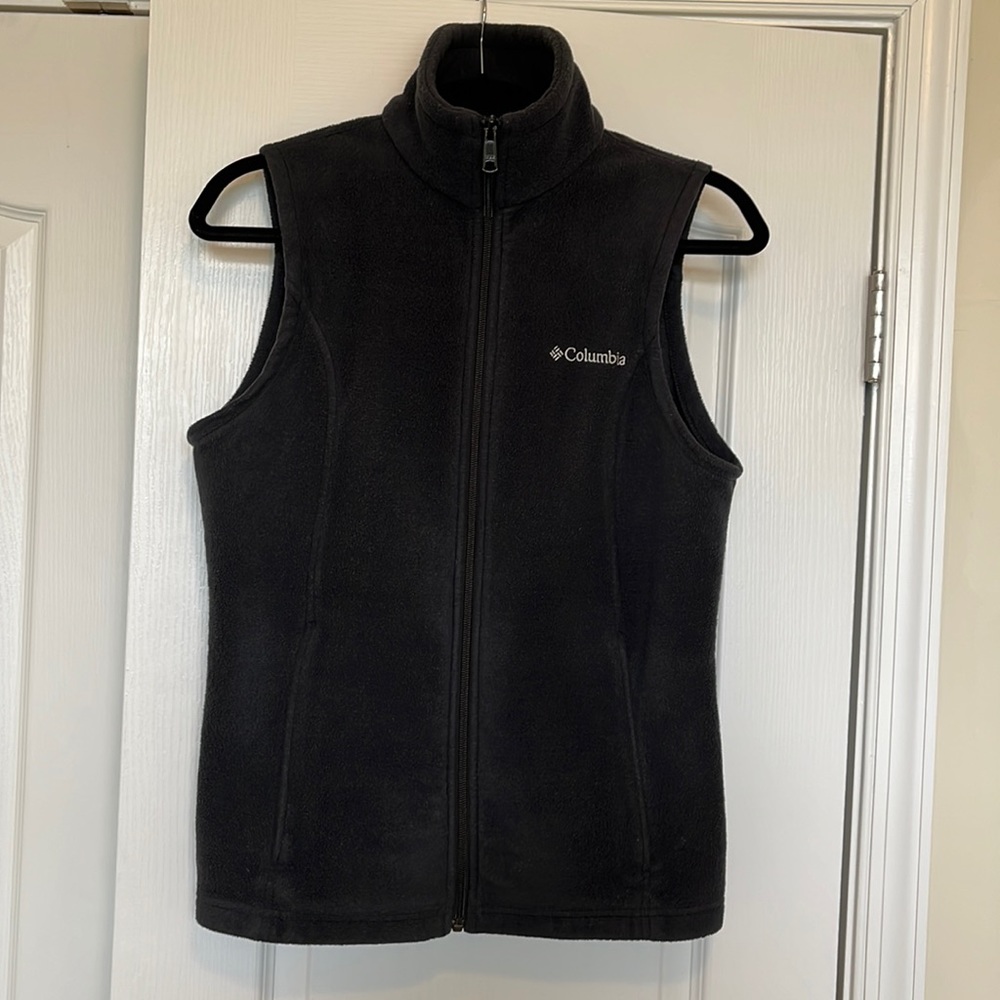 Columbia fleece zip up vest